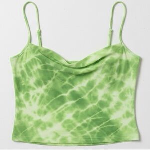 Cole Haan Lime Tie-Dye Crop Top